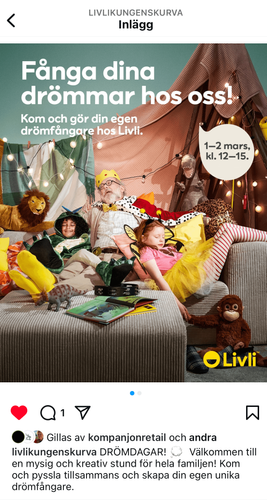 Kreativt pyssel för hela familjen på Livli Kungens Kurva – bild 1